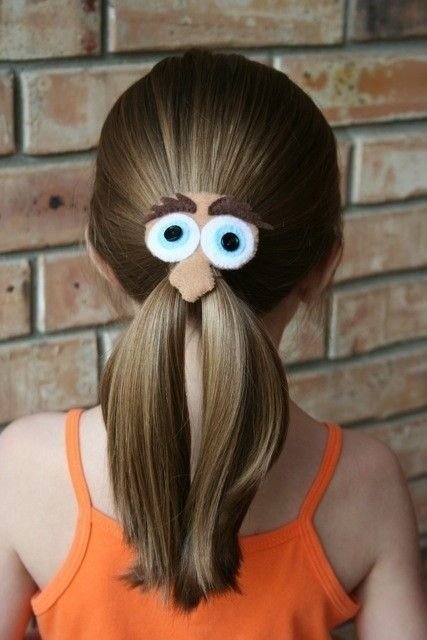 Mr. Mustache Man Felt Hair Clip