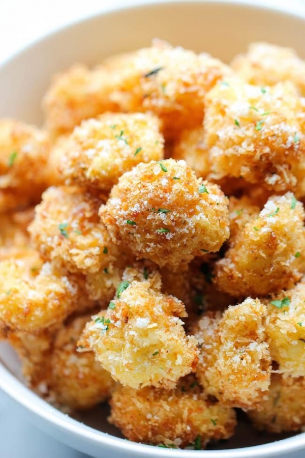 Parmesan Cauliflower Bites