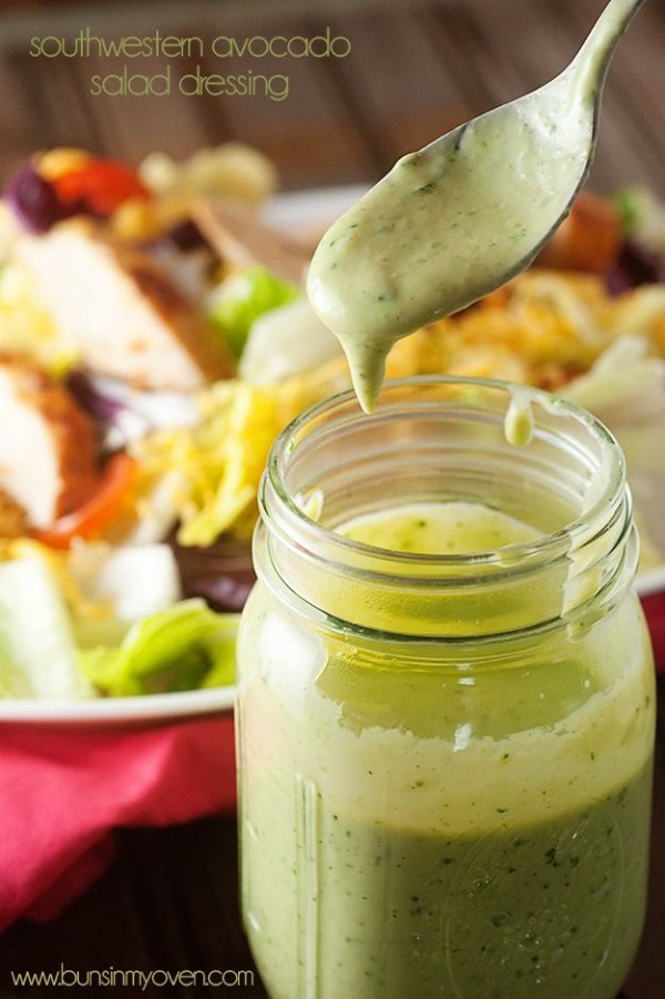 Southwestern Avocado Salad Dressing -