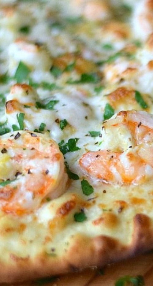 Shrimp Scampi Pizza