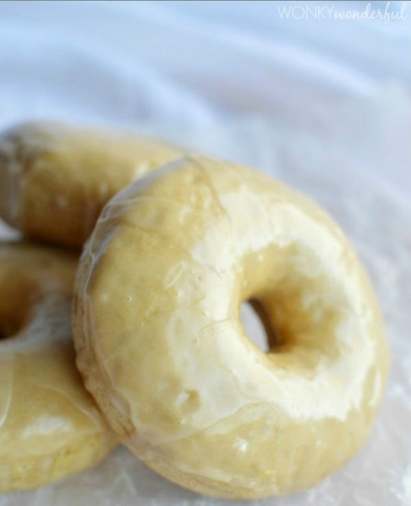 Baked Donut with Guinness and Irish Cream Glaze