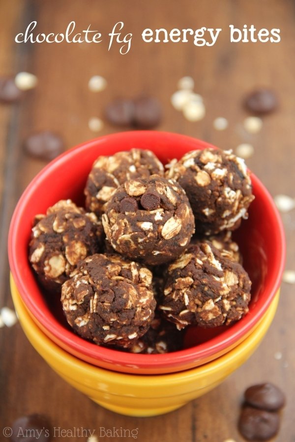 Healthy Chocolate Fig Energy Bites