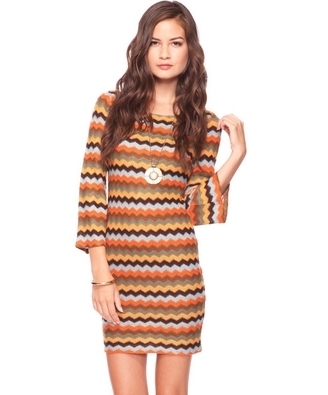 Retro Zig Zag Dress