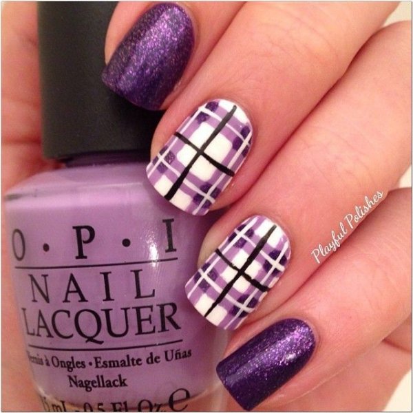 39 Awesome Plaid Nail Art Designs for Your Preppy Days