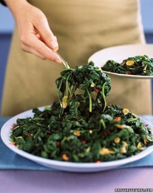 Hearty Garlic Greens