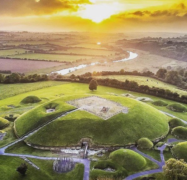 Natural landscape, Aerial photography, Landscape, Bird's-eye view, Sky,