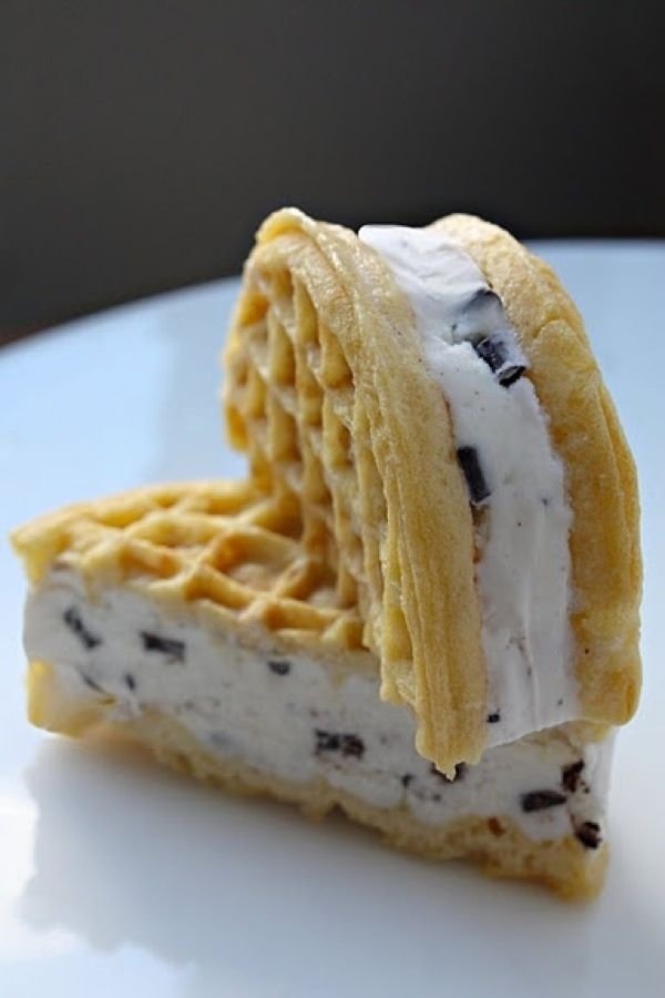 Waffle Ice Cream Sandwich