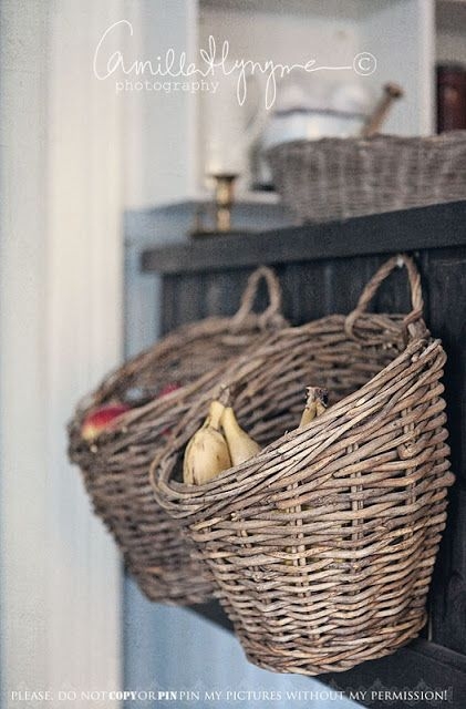 Hanging Baskets in the Kitchen