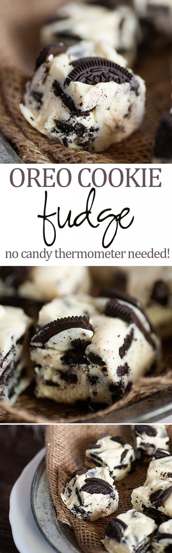 Easy 5 Ingredient Oreo Fudge
