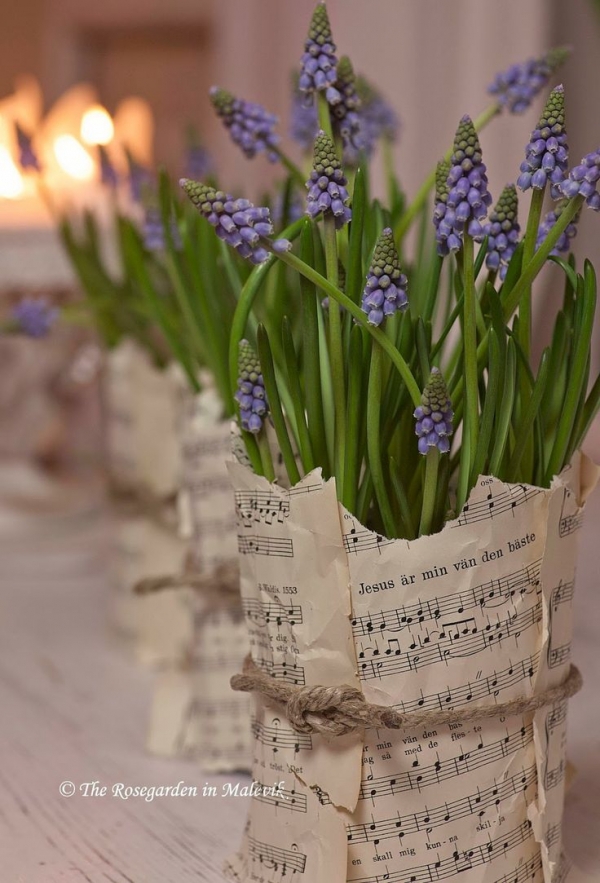 Wrapped up with Copies of Sheet Music