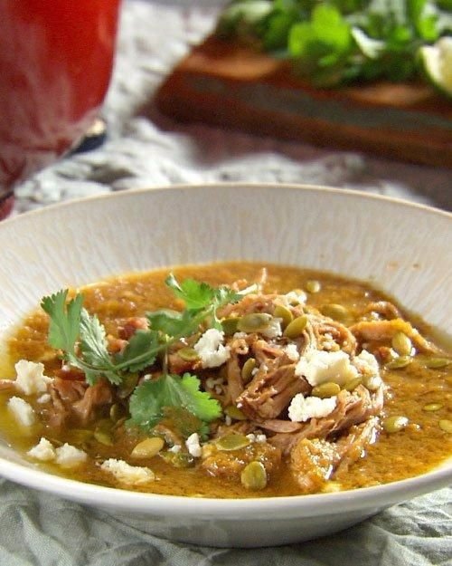 Green Chile and Tomatillo Pork Stew