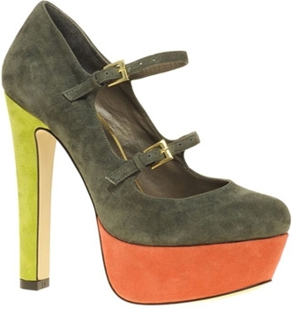 ASOS PACE Suede Multicolor Pumps