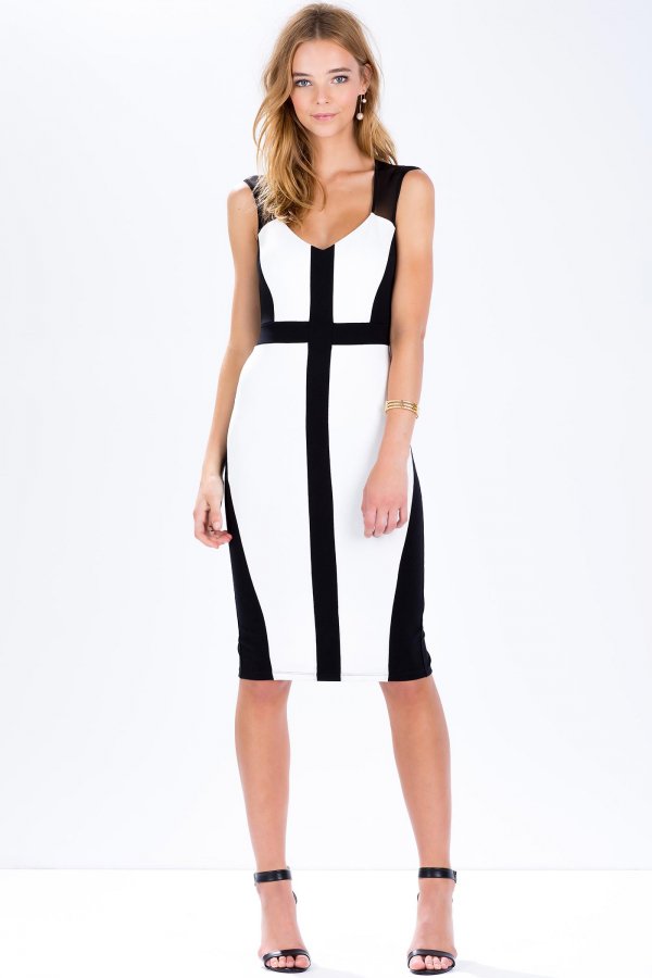 Wonders Colorblock Sheath Dress