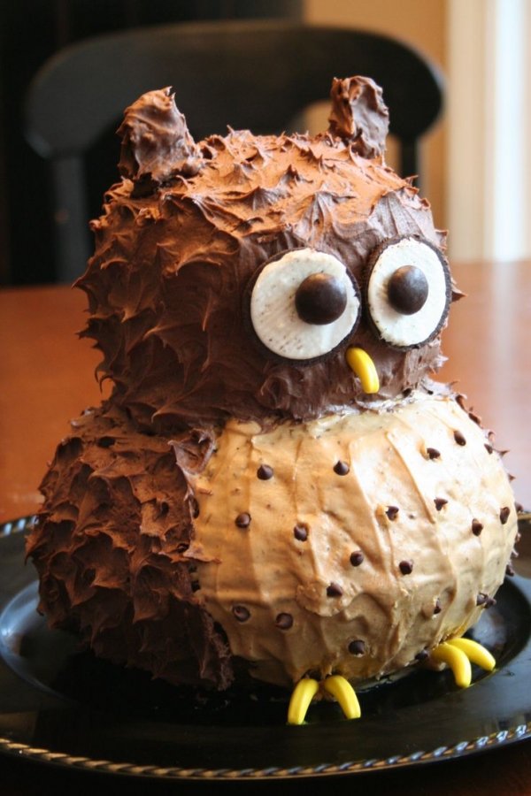 DIY Owl Cake