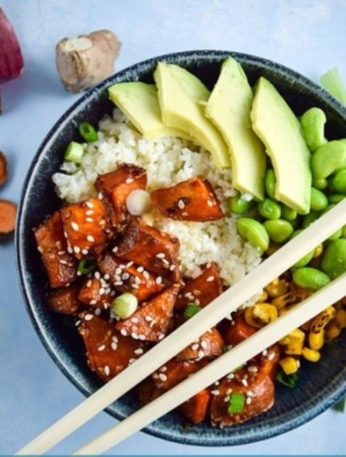 Teriyaki Cauliflower Rice Bowls