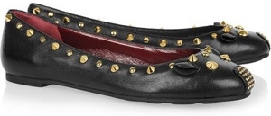 Marc by Marc Jacobs Studded Leather Mouse Ballerina Flats