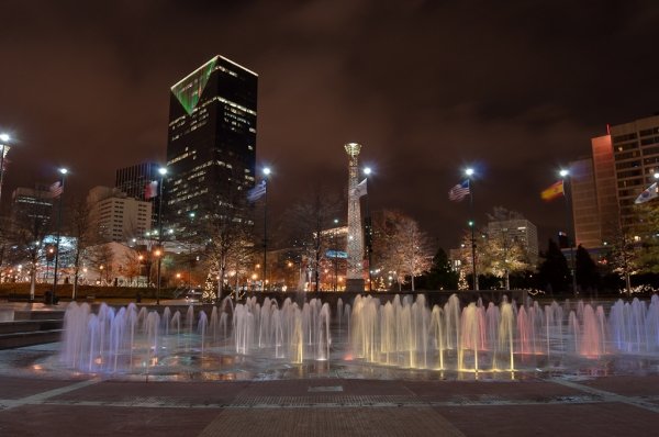 Visit Centennial Olympic Park/the Ferris Wheel/CNN Building