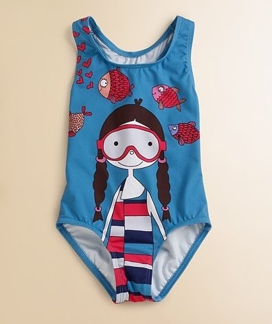 Little Marc Jacobs Scuba Miss Marc Swimsuit