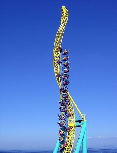 blue,amusement park,amusement ride,