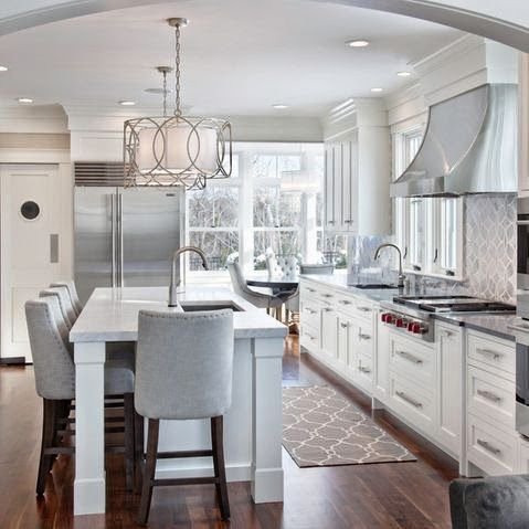 White Kitchen with Gray Tones