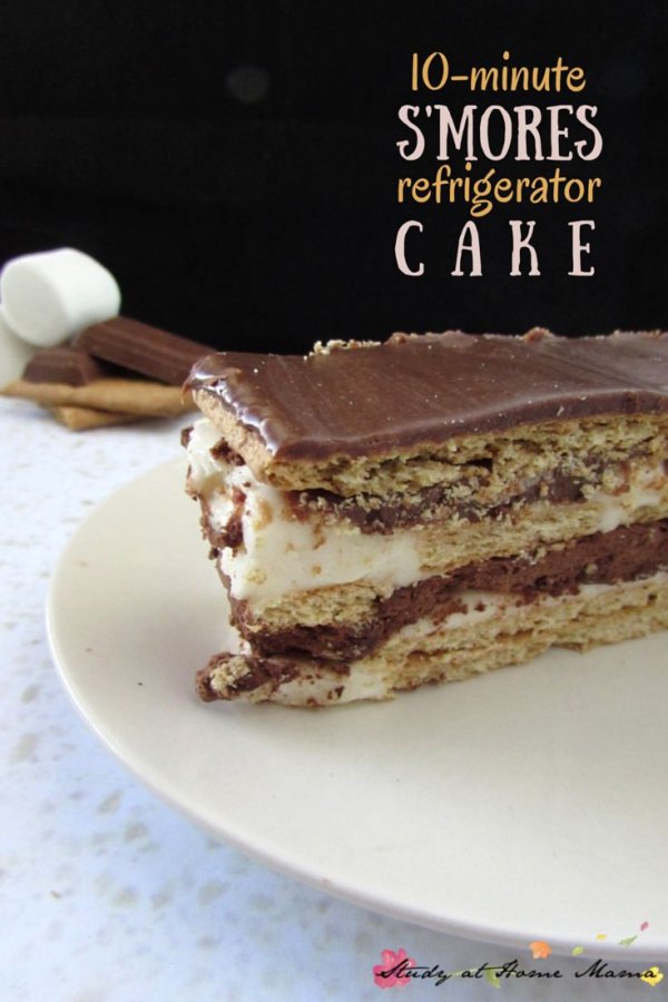 10-Minute S'mores Refrigerator Cake