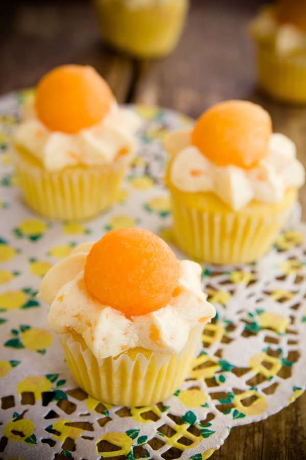 Cantaloupe Cupcakes