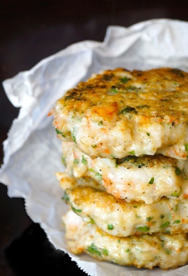 Shrimp Cilantro Burgers