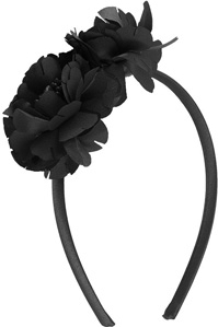 Thin Satin Floral Headband