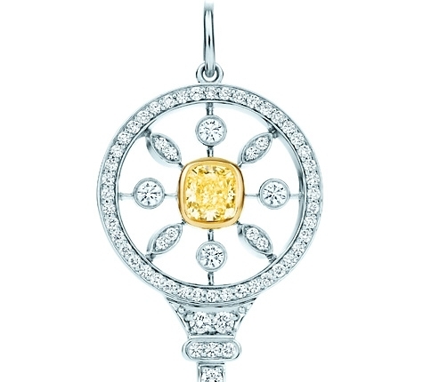 Tiffany Keys round Kaleidoscope Key Pendant