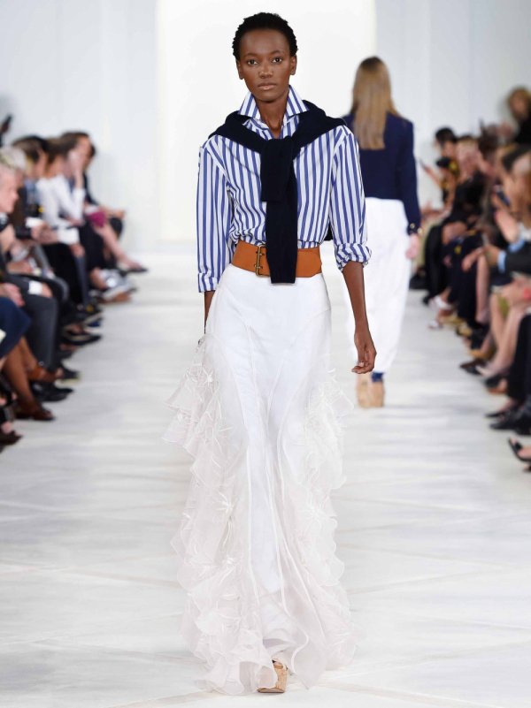 Vertical Stripes and Feathery Pants