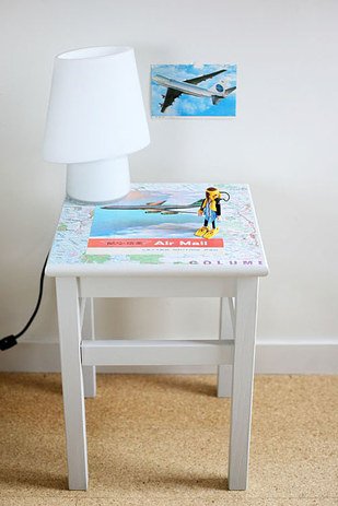 Transform a Plain Tabletop into Something Travel-inspired