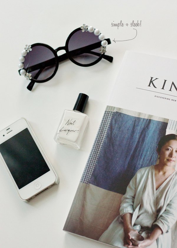 Glue Pearls and Rhinestones