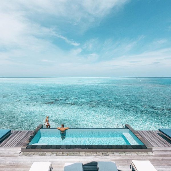 vacation, horizon, sea, swimming pool, resort,