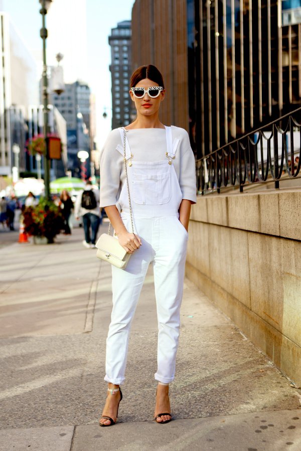 White hotsell overall outfit