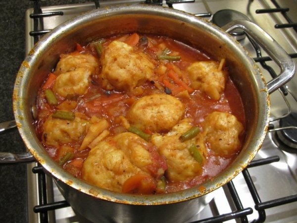 Vegetable Stew with Dumplings