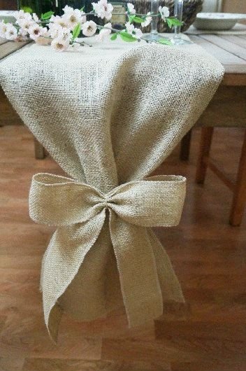 Plain with Burlap Bow