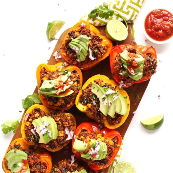 Bell Pepper Halves Are the Perfect Size to Replace the Bread