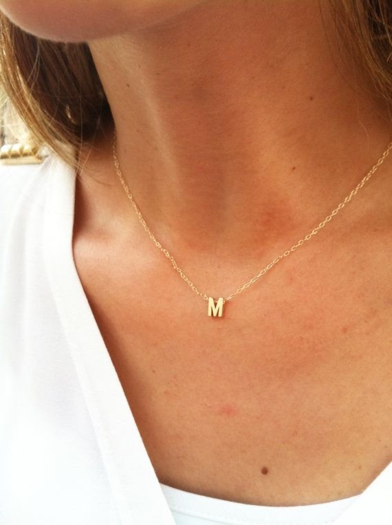 A Simple Initial Necklace