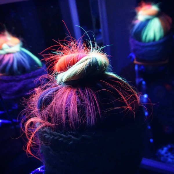 Her Perfect Messy (glowing) Bun