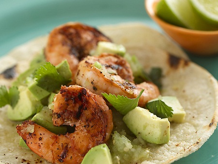 Shrimp Tacos with Avocado Salsa...