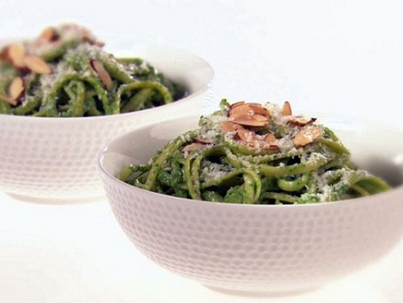 Linguine with Avocado and Arugula Pesto...