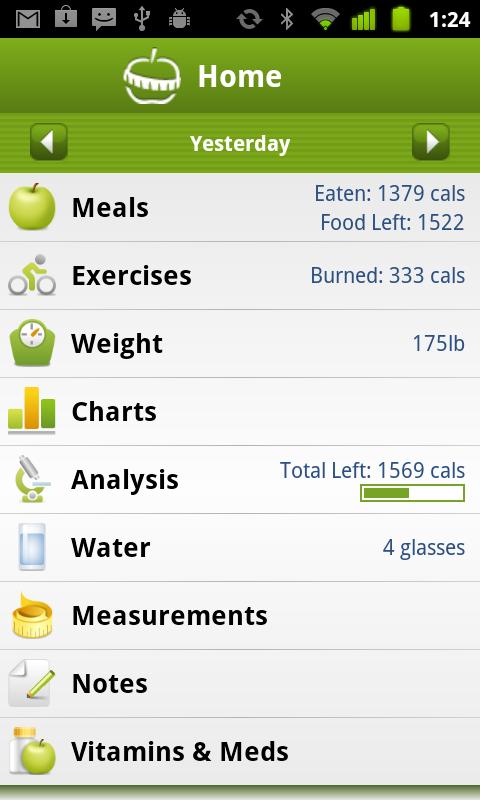 calculate food calories app