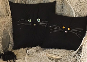 Black Cat Pillows