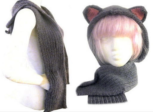 Kitty Hood Scarf