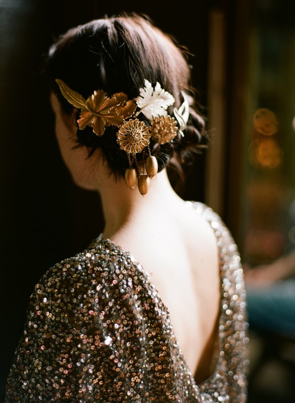 Gold Hair Pieces