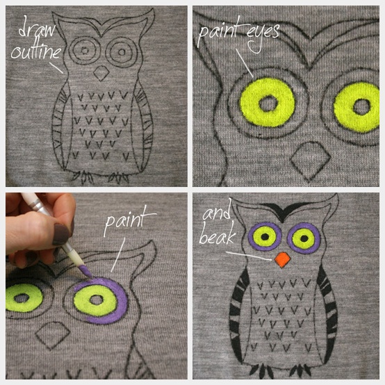 DIY Owl Sweater...