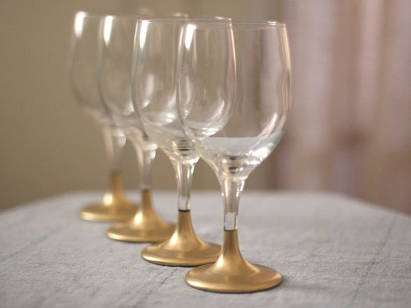 Golden Dipped Glassware