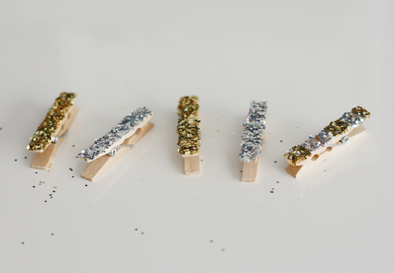 Glitter Clothespins