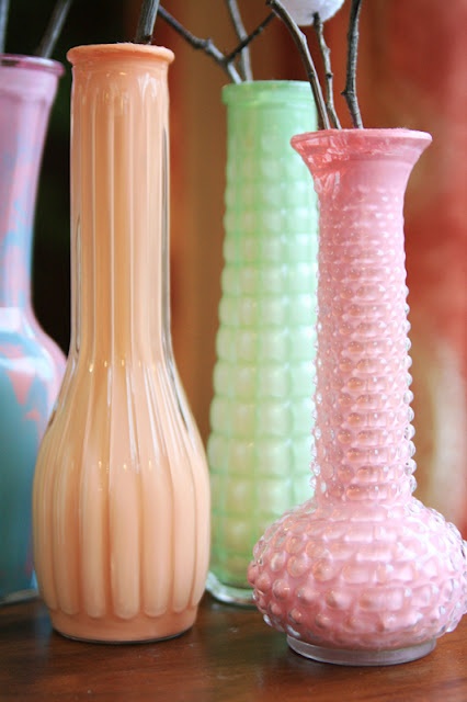 DIY Pink Vases