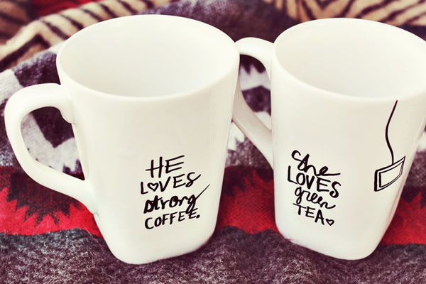 His + Her Sharpie Mugs